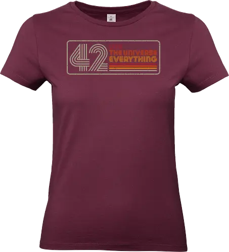 Retro 42 - Hitchhikers Guide To The Galaxy, retro, marvin - Standard T-Shirt (Women)