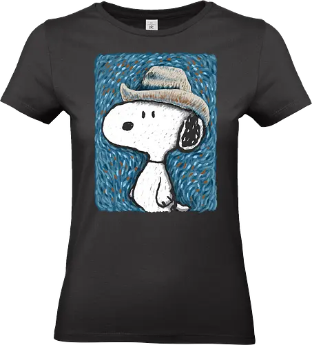 Snoop Van Dogh - cartoons, vincent van gogh, painter, funny - Standard T-Shirt (Women)