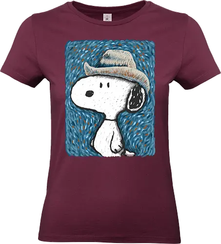 Snoop Van Dogh - cartoons, vincent van gogh, painter, funny - Standard T-Shirt (Women)