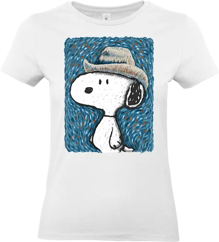 Snoop Van Dogh - cartoons, vincent van gogh, painter, funny - Standard T-Shirt (Women)