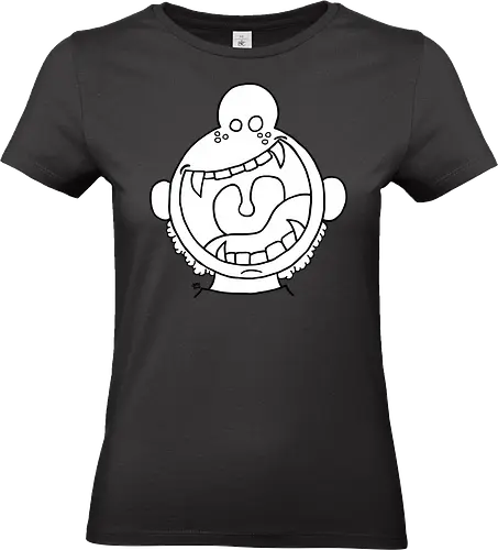 Fütter mich! (1) - comic, comics, comic style, füttern, comic stil, monster, halloween, kind, kinder, niedlich, mund, zähme, baby, lätzchen, hunger - Standard T-Shirt (Women)