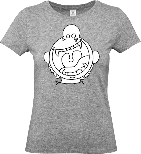 Fütter mich! (1) - comic, comics, comic style, füttern, comic stil, monster, halloween, kind, kinder, niedlich, mund, zähme, baby, lätzchen, hunger - Standard T-Shirt (Women)