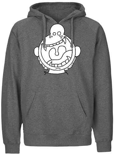 Fütter mich! (1) - comic, comics, comic style, füttern, comic stil, monster, halloween, kind, kinder, niedlich, mund, zähme, baby, lätzchen, hunger - Fairtrade Hoodie