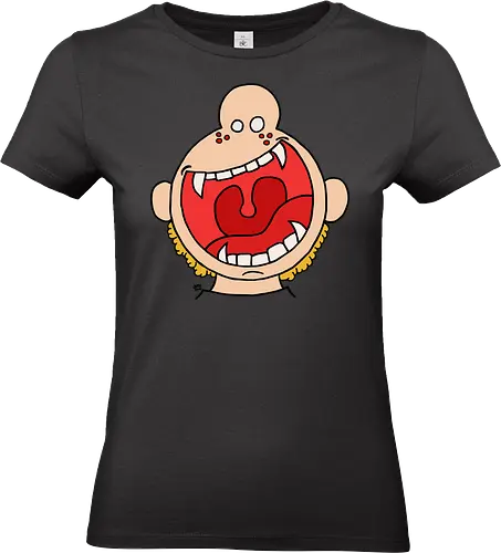 Fütter mich! (2) - comic, comics, comic style, comic stil, monster, halloween, kind, kinder, niedlich, mund, zähme, baby, lätzchen, hunger, füttern - Standard T-Shirt (Women)