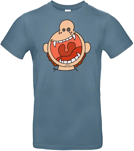 Fütter mich! (4) - comic, comics, comic style, comic stil, monster, halloween, kind, kinder, niedlich, mund, zähme, baby, lätzchen, hunger, füttern - Standard T-Shirt
