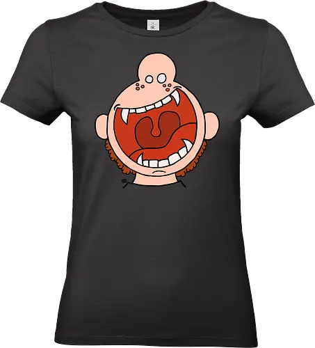 Fütter mich! (3) - comic, comics, comic style, comic stil, monster, halloween, kind, kinder, niedlich, mund, zähme, baby, lätzchen, hunger, füttern - Standard T-Shirt (Women)