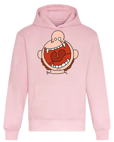 Fütter mich! (3) - comic, comics, comic style, comic stil, monster, halloween, kind, kinder, niedlich, mund, zähme, baby, lätzchen, hunger, füttern - Heavyweight Hoodie