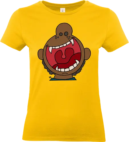 Fütter mich! (5) - comic, comics, comic style, comic stil, monster, halloween, kind, kinder, niedlich, mund, zähme, baby, lätzchen, füttern, hunger - Standard T-Shirt (Women)