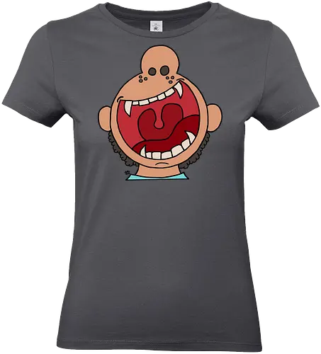 Fütter mich! (6) - comic, comics, comic style, comic stil, monster, halloween, kind, kinder, niedlich, mund, zähme, baby, lätzchen, hunger, füttern - Standard T-Shirt (Women)