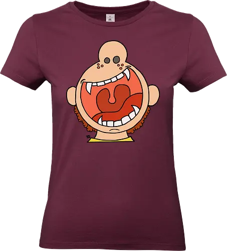 Fütter mich! (8) - comic, comics, comic style, comic stil, monster, halloween, kind, kinder, niedlich, mund, zähme, baby, lätzchen, hunger, füttern - Standard T-Shirt (Women)