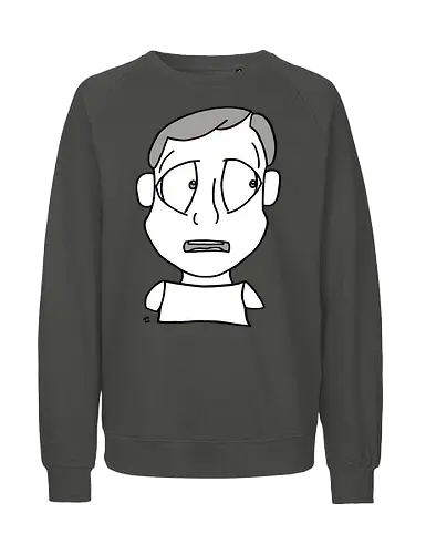 Lost and Concerned (2) - comic, comics, comic style, comic stil, monster, halloween, sad, traurig, traurigkeit, depression, allein, alleine, einsam, trauer, angsthase - Fairtrade Sweatshirt