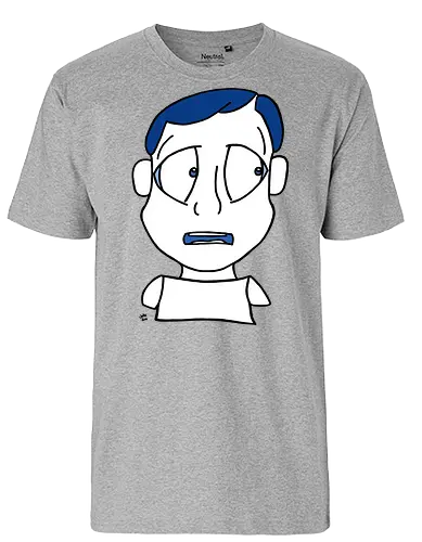 Lost and Concerned (4) - comic, comics, comic style, comic stil, monster, halloween, sad, traurig, traurigkeit, depression, allein, alleine, einsam, trauer, angsthase - Fairtrade T-Shirt