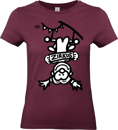 Hochseil  - comic, comics, comic style, comic stil, monster, halloween, zirkus, manege, unterhaltung, akrobat, kind, kinder, clown - Standard T-Shirt (Women)