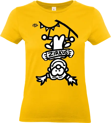 Hochseil  - comic, comics, comic style, comic stil, monster, halloween, zirkus, manege, unterhaltung, akrobat, kind, kinder, clown - Standard T-Shirt (Women)