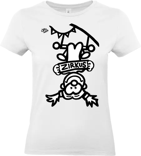 Hochseil  - comic, comics, comic style, comic stil, monster, halloween, zirkus, manege, unterhaltung, akrobat, kind, kinder, clown - Standard T-Shirt (Women)