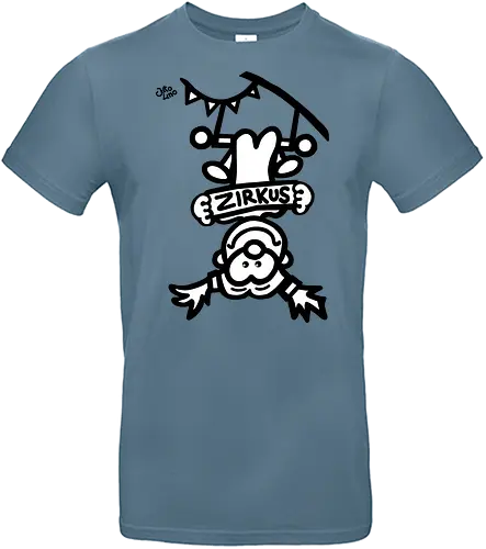 Hochseil  - comic, comics, comic style, comic stil, monster, halloween, zirkus, manege, unterhaltung, akrobat, kind, kinder, clown - Standard T-Shirt