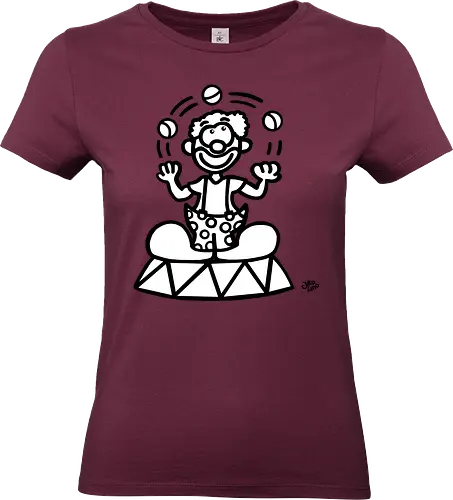Clown - comic, comics, comic style, comic stil, monster, halloween, zirkus, manege, unterhaltung, akrobat, kind, kinder, clown - Standard T-Shirt (Women)
