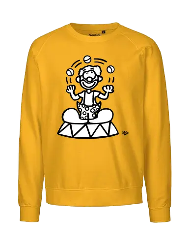 Clown - comic, comics, comic style, comic stil, monster, halloween, zirkus, manege, unterhaltung, akrobat, kind, kinder, clown - Fairtrade Sweatshirt