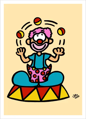 Clown (bunt)