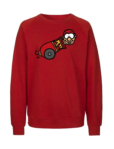 Kanone! (bunt 1) - comic, comics, comic style, comic stil, monster, halloween, zirkus, manege, unterhaltung, akrobat, kind, kinder, clown - Fairtrade Sweatshirt