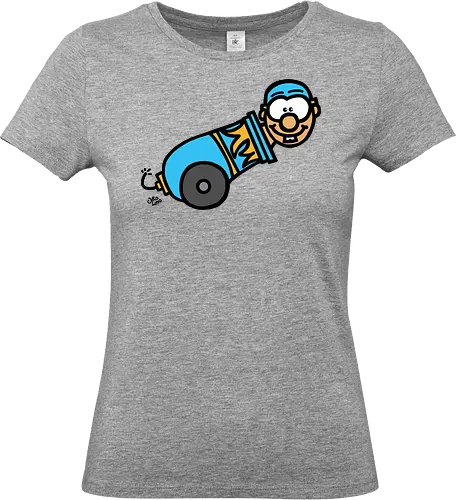 Kanone! (bunt 2) - comic, comics, comic style, comic stil, monster, halloween, zirkus, manege, unterhaltung, akrobat, kind, kinder, clown - Standard T-Shirt (Women)
