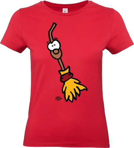Hexenbesen (bunt) - Comic, Comic Style, Comic Stil, Zeichnung, comics, zauberei, zauberer, hexe, drache, besen, hexen, hexerei, magie, zauberkraft - Standard T-Shirt (Women)