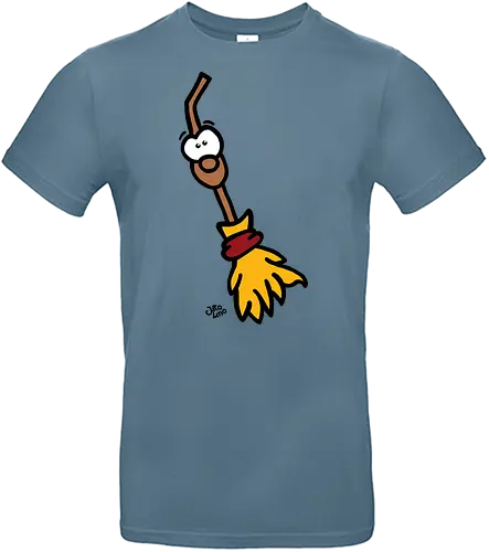 Hexenbesen (bunt) - Comic, Comic Style, Comic Stil, Zeichnung, comics, zauberei, zauberer, hexe, drache, besen, hexen, hexerei, magie, zauberkraft - Standard T-Shirt