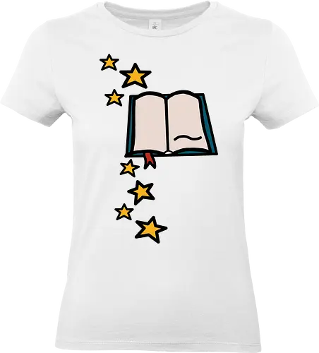 Zauberbuch (bunt) - Comic, Comic Style, Comic Stil, Zeichnung, comics, zauberei, zauberer, hexe, drache, besen, hexen, hexerei, magie, zauberkraft, zauberbuch, magisch - Standard T-Shirt (Women)