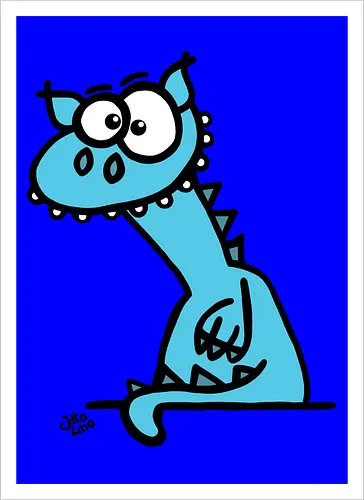 Drache (blau)