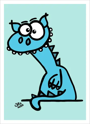 Drache (blau)