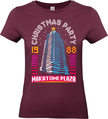Nakatomi Plaza Christmas Party 88 - Die hard, Nakatomi plaza, 1988, ugly Christmas sweater, John mcClane, bruce willis, Christmas movies, Nakatomi, yippee ki yay, Christmas party, xmas - Standard T-Shirt (Women)