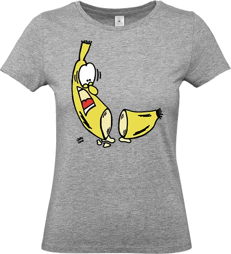 Bananen Split - Augen, Comic, Comic Style, Comic Stil, Zeichnung, comics, niedlich, albern, lustig, witzig, bunt, bananen, horror - Standard T-Shirt (Women)