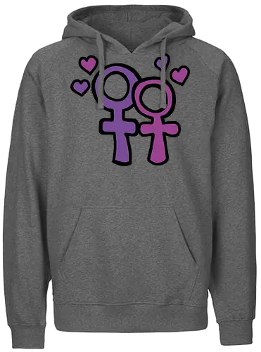 Love is Love - Augen, Comic, Comic Style, Comic Stil, Zeichnung, comics, niedlich, albern, lustig, witzig, bunt, drag, drag queen, lgbt, queer, lgbtq, lgbtqia+, lesbisch - Fairtrade Hoodie