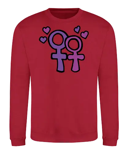 Love is Love - Augen, Comic, Comic Style, Comic Stil, Zeichnung, comics, niedlich, albern, lustig, witzig, bunt, drag, drag queen, lgbt, queer, lgbtq, lgbtqia+, lesbisch - Sweatshirt