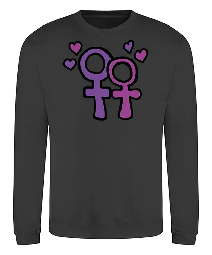 Love is Love - Augen, Comic, Comic Style, Comic Stil, Zeichnung, comics, niedlich, albern, lustig, witzig, bunt, drag, drag queen, lgbt, queer, lgbtq, lgbtqia+, lesbisch - Sweatshirt