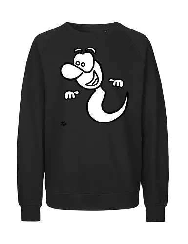 Gespenst (1) - Augen, Comic, Comic Style, Comic Stil, Zeichnung, comics, niedlich, albern, lustig, witzig, bunt, halloween, grusel, gruselig, gespenst, geist, geister - Fairtrade Sweatshirt