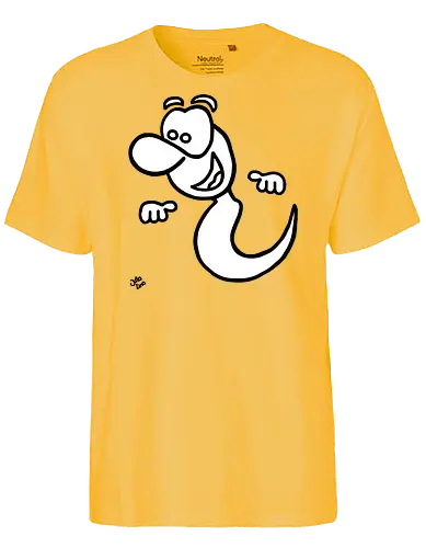 Gespenst (1) - Augen, Comic, Comic Style, Comic Stil, Zeichnung, comics, niedlich, albern, lustig, witzig, bunt, halloween, grusel, gruselig, gespenst, geist, geister - Fairtrade T-Shirt