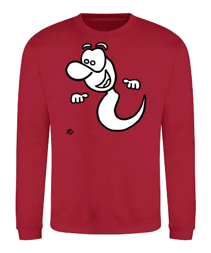 Gespenst (1) - Augen, Comic, Comic Style, Comic Stil, Zeichnung, comics, niedlich, albern, lustig, witzig, bunt, halloween, grusel, gruselig, gespenst, geist, geister - Sweatshirt