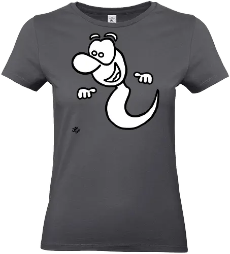 Gespenst (1) - Augen, Comic, Comic Style, Comic Stil, Zeichnung, comics, niedlich, albern, lustig, witzig, bunt, halloween, grusel, gruselig, gespenst, geist, geister - Standard T-Shirt (Women)