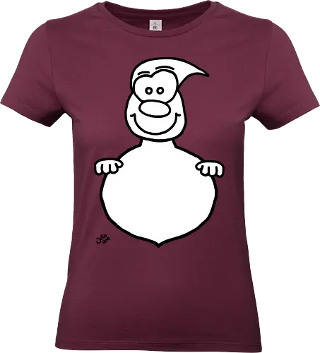 Gespenst  - Augen, Comic, Comic Style, Comic Stil, Zeichnung, comics, niedlich, albern, lustig, witzig, bunt, halloween, grusel, gruselig, gespenst, geist, geister - Standard T-Shirt (Women)