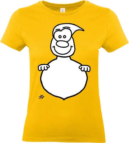 Gespenst  - Augen, Comic, Comic Style, Comic Stil, Zeichnung, comics, niedlich, albern, lustig, witzig, bunt, halloween, grusel, gruselig, gespenst, geist, geister - Standard T-Shirt (Women)