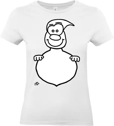 Gespenst  - Augen, Comic, Comic Style, Comic Stil, Zeichnung, comics, niedlich, albern, lustig, witzig, bunt, halloween, grusel, gruselig, gespenst, geist, geister - Standard T-Shirt (Women)