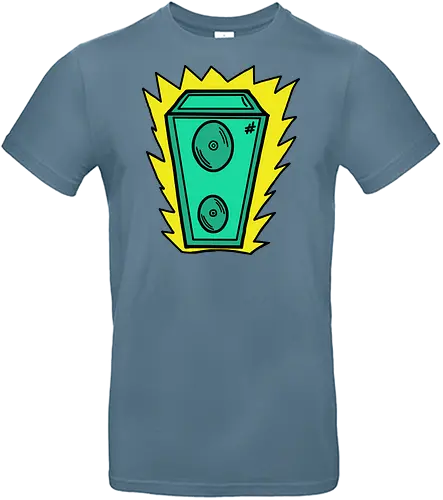 Lautsprecher - Augen, Comic, Comic Style, Comic Stil, Zeichnung, comics, niedlich, albern, lustig, witzig, bunt, musik, rock, konzert, festival, rocker, singen, sänger, musiker - Standard T-Shirt