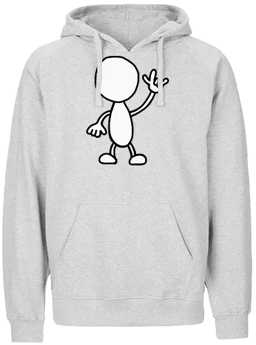 Rocker - Augen, Comic, Comic Style, Comic Stil, Zeichnung, comics, niedlich, albern, lustig, witzig, bunt, musik, rock, konzert, festival, rocker, singen, sänger, musiker, pommes, pommesgabel - Fairtrade Hoodie