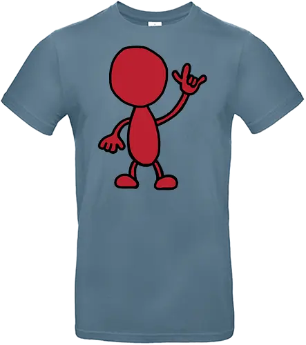 Rocker - Augen, Comic, Comic Style, Comic Stil, Zeichnung, comics, niedlich, albern, lustig, witzig, bunt, musik, rock, konzert, festival, rocker, singen, sänger, musiker, pommes, pommesgabel - Standard T-Shirt