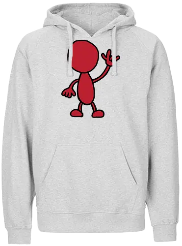 Rocker - Augen, Comic, Comic Style, Comic Stil, Zeichnung, comics, niedlich, albern, lustig, witzig, bunt, musik, rock, konzert, festival, rocker, singen, sänger, musiker, pommes, pommesgabel - Fairtrade Hoodie