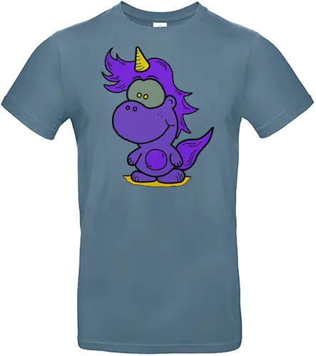 Einhorn - comic, comics, comic style, comic stil, monster, halloween, kind, kinder, niedlich, mund, zähme, baby, lätzchen, hunger, füttern, märchen, einhorn - Standard T-Shirt