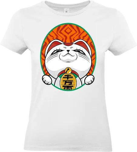 turbo cat  - cat, animal, cute, funny, shape, catlover, fun, luckycat - Standard T-Shirt (Women)