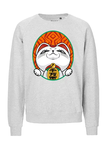 turbo cat  - cat, animal, cute, funny, shape, catlover, fun, luckycat - Fairtrade Sweatshirt
