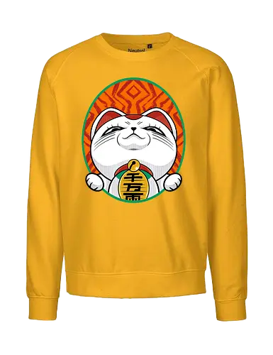 turbo cat  - cat, animal, cute, funny, shape, catlover, fun, luckycat - Fairtrade Sweatshirt